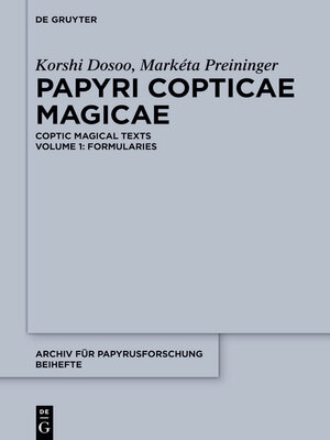 cover image of Papyri Copticae Magicae